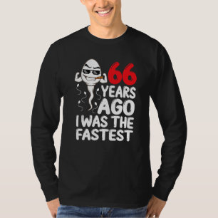 Camiseta Mens 66º Aniversário Gag Vestido 66 Anos Atrás Eu 