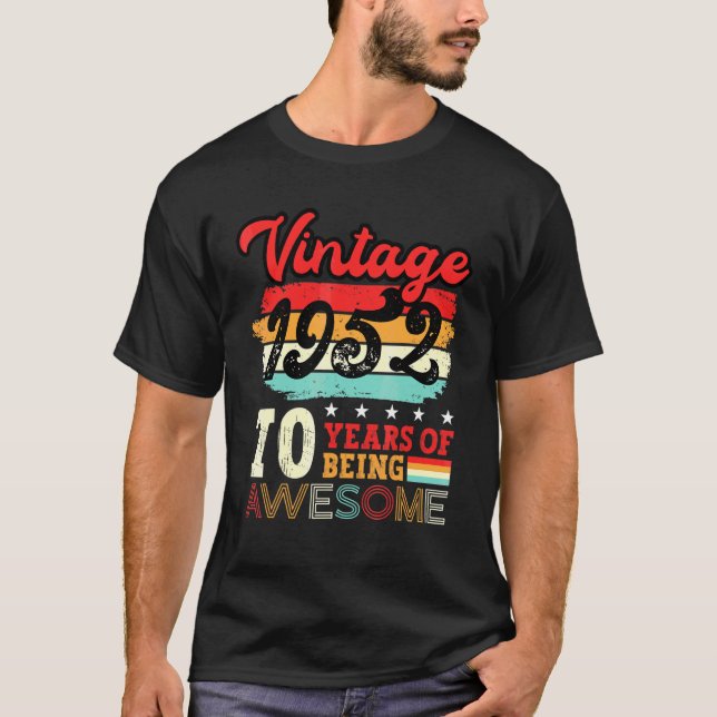 Camiseta Mens 70 Birthday Legal Bday Idea Transformando 70  (Frente)
