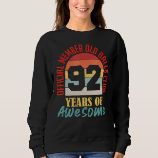 Camiseta Mens 92th Birthday Balls Club 92 Anos De Awes