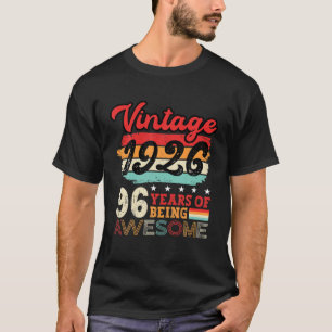 Camiseta Mens 96º Aniversário, Legal Ideia Do Dia 96 Anos