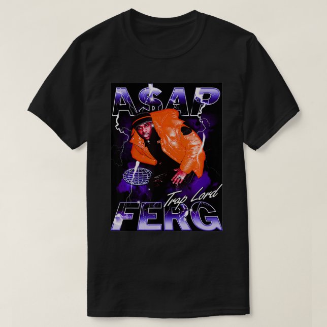 Camiseta Mens A$AP Ferg - Armadilha Oficial Lord Photo Tee (Frente do Design)