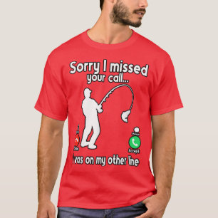 Camiseta Mens A Pescar Desculpe Por Ter Perdido A Sua Chama