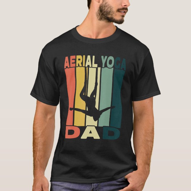 Camiseta Mens Aerial Yoga Dad I Air Silk Design And Aerial  (Frente)