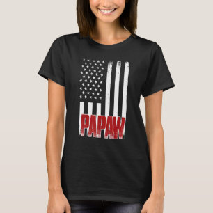 Camiseta Mens Afastados Dos Eua, Papaw De Bandeira American