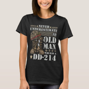 Camiseta Mens Afastou Dd 214 Alumni Americano Bandeira Amer
