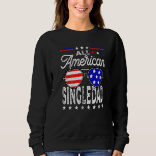 Camiseta Mens Afetou Todo O Singledad Americano Flag Fa