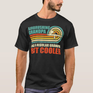 Camiseta Mens Airbrushing Avô Como Um Vovô Normal
