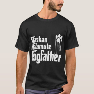 Camiseta Mens Alaskan Malamute Dog Pai, Malamute Dog Padre