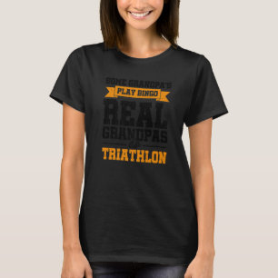 Camiseta Mens Alguns Avós Jogam Bingo Real Avô Do Tri