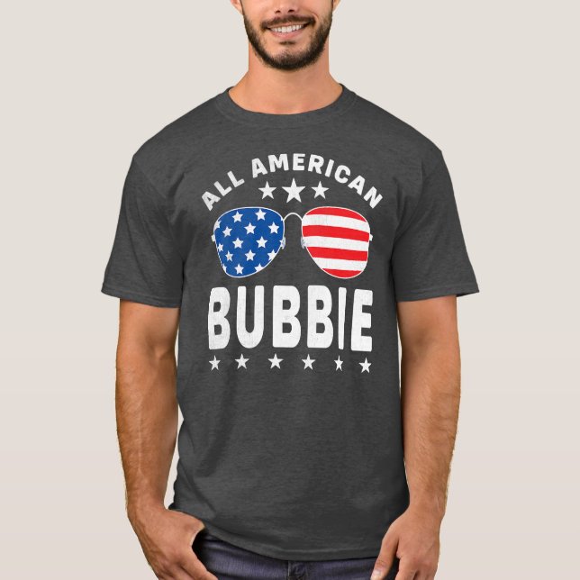 Camiseta Mens All American Bubbie 4 De Julho (Frente)