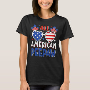 Camiseta Mens All American Peepaw 4º De Julho Bandeira Amer