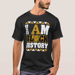 Camiseta Mens Alpha African Fraternity 1906 I Am Black Hist