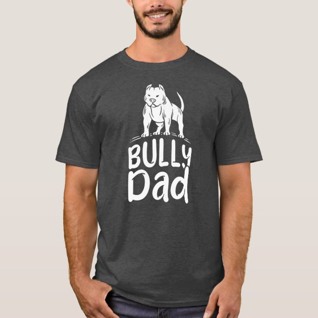 Camiseta Mens American Bully Design para Proprietário De Ca (Frente)