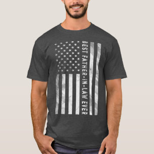 Camiseta Mens American Flag Best Padre Law Ever Gordura