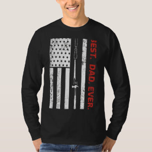 Camiseta Mens American Flag Best Woodworker Pai Ever Faes
