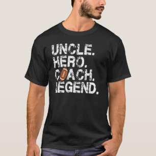 Camiseta Mens American Football Tio Hero Coach Legend Foto