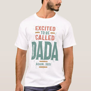 Camiseta Mens Animados A Ser Chamados De Dada Pai e vovô