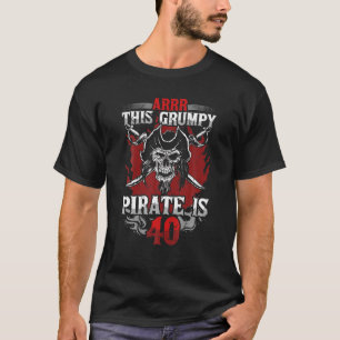 Camiseta Mens aniversário de 40 anos Engraçado Transformand
