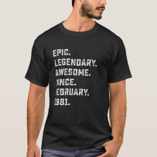 Camiseta Mens aniversário de 40 anos oferece uma lenda ép