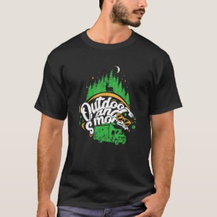 Camiseta Mens ao ar livre Ans S'mores Campfire Smores_1