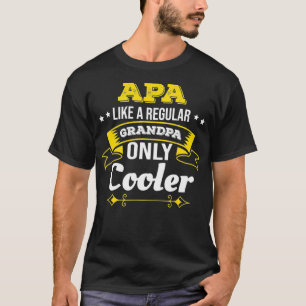 Camiseta Mens Apa Como O Avô Só Mais Fria Avô Apa