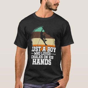 Camiseta Mens Apenas Um Menino Que Ama Giz Nas Mãos