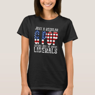 Camiseta Mens Apenas Um Pop De G Regular Tentando Não Levan