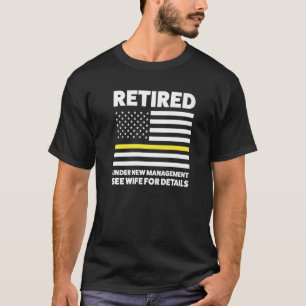 Camiseta Mens Aposentados Sob Nova Gestão Consulte Aposenta