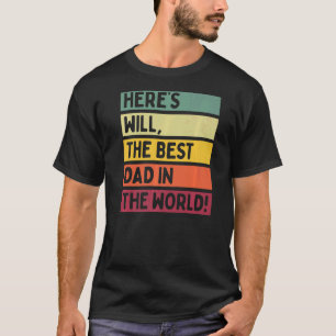 Camiseta Mens Aqui É O Melhor Pai Do Mundo Pai