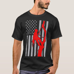 Camiseta Mens Arborist aflita o norte-americano 4 de julho