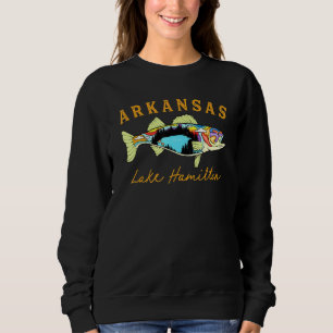 Camiseta Mens Arkansas Walleye Fisheries Hamilton Lake Wall