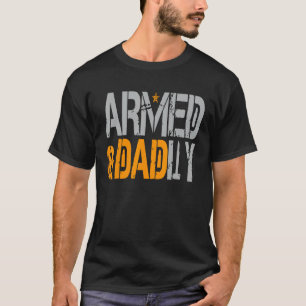 Camiseta Mens Armados E Moralmente Engraçados Padre Tee Por