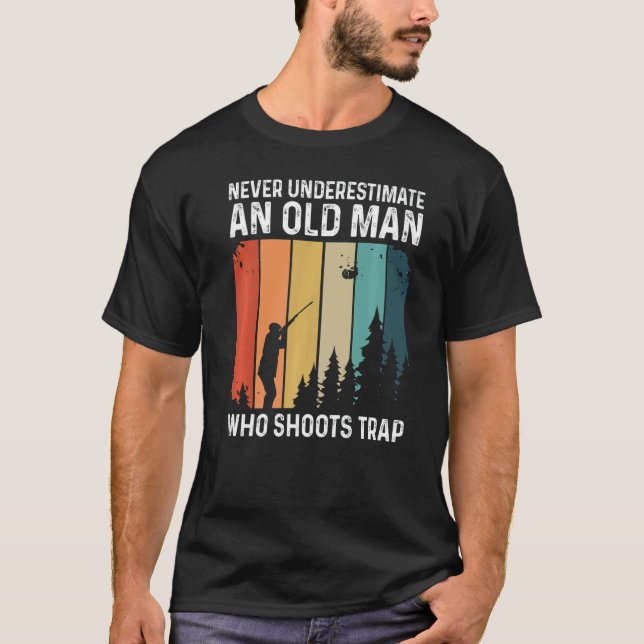 Camiseta Mens Atirando A Citação Esportiva De Um Tiro De Po (Frente)