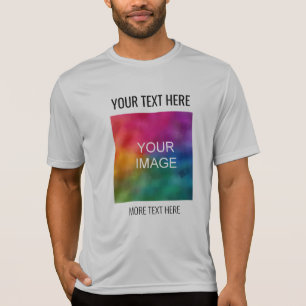 Camiseta Mens Ativewear Sport-Tek Competitive Silver