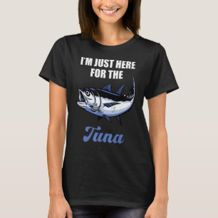 Camiseta Mens Atum Pescando Atum Pescadores Estou aqui