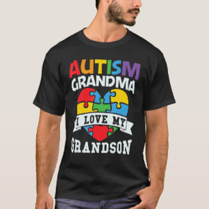 Camiseta Mens Autism Spectrum Disorder Avó Awarenes