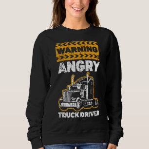 Camiseta Mens Avisando Caminhão-Caminhão Irritado