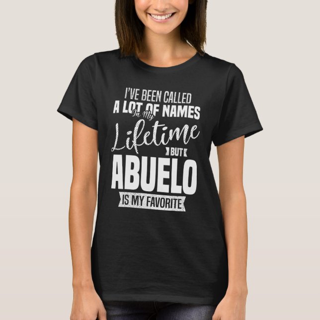 Camiseta Mens Avô Abuelo Cita Dia de os pais (Frente)