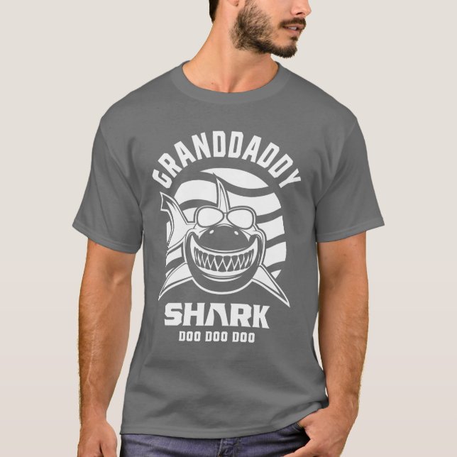 Camiseta Mens Avô Tubarão Vovô Gift (Frente)