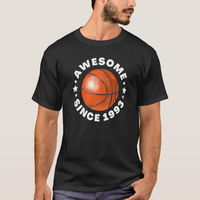 Camiseta Mens Awesome since 1993 Baseball ball good player  (Frente)