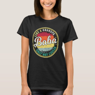 Camiseta Mens Baba Como Um Vovô Só Muito Mais Frio.