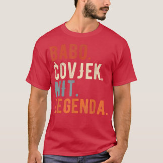 Camiseta Mens Babo Bósnia Padre Bosniano Pai Bosna