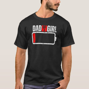Camiseta Mens Baixas Com Pai De Garota