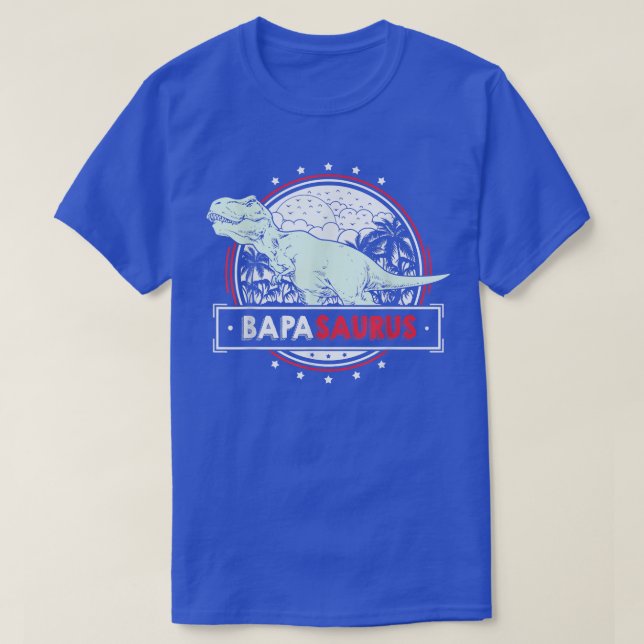 Camiseta Mens BapaSaurus TRe Tshirt for Bapa Funny Men Fath (Frente do Design)