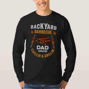Camiseta Mens Barbecue Grillin E Chillin