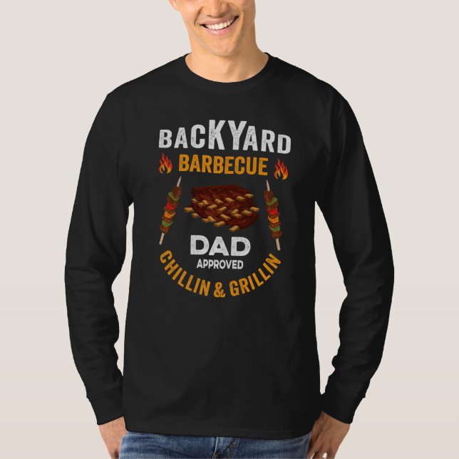 Camiseta Mens Barbecue Grillin E Chillin (Frente)