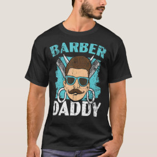 Camiseta Mens Barber Pai Barbershop Hairstylist Pais D