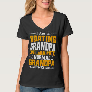Camiseta Mens Barco Vovô Motorbota Capitão G