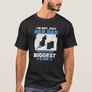 Camiseta Mens Barrel Racer Fan Pai Padre Rodeo Horse Barre