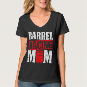 Camiseta Mens Barrel Racing Mamãe Barrel Racing Western Rod